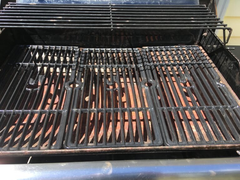 Closeup after shot of clean grill grate